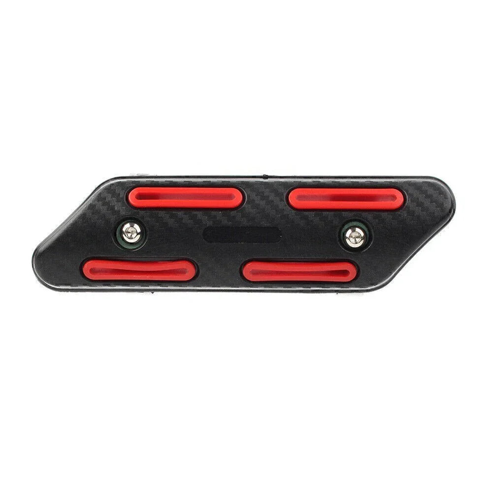 Exhaust Muffler Heat Shield Cover for Motor (Red)