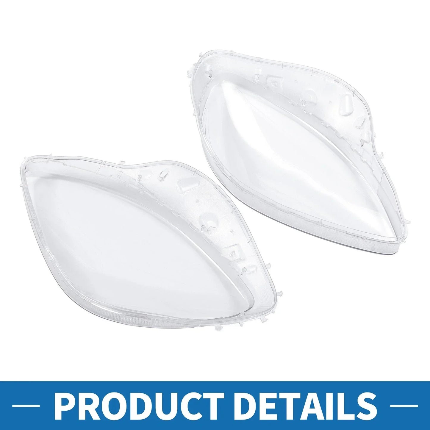Car Front Left Right Headlight Lens Covers for Chevrolet Corvette C6 (2005-2013)
