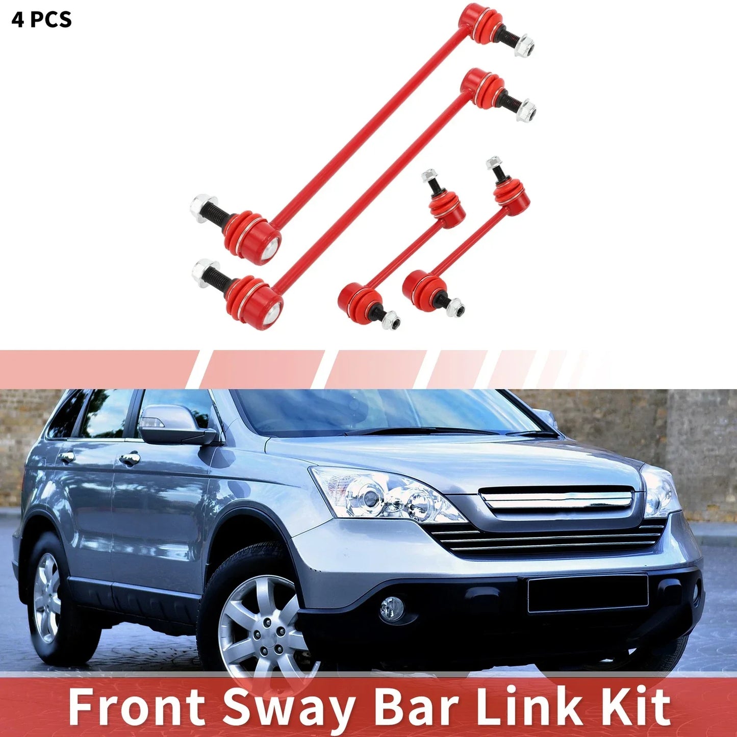 4 x Front Rear Stabilizer Sway Bar Links for Honda Pilot, Acura MDX (2003-2008)