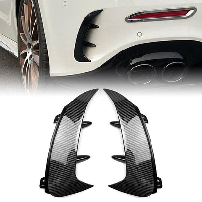 Rear Bumper Spoiler Air Vent Carbon for Benz A-Class V177 A200 A220 (2018-2022)