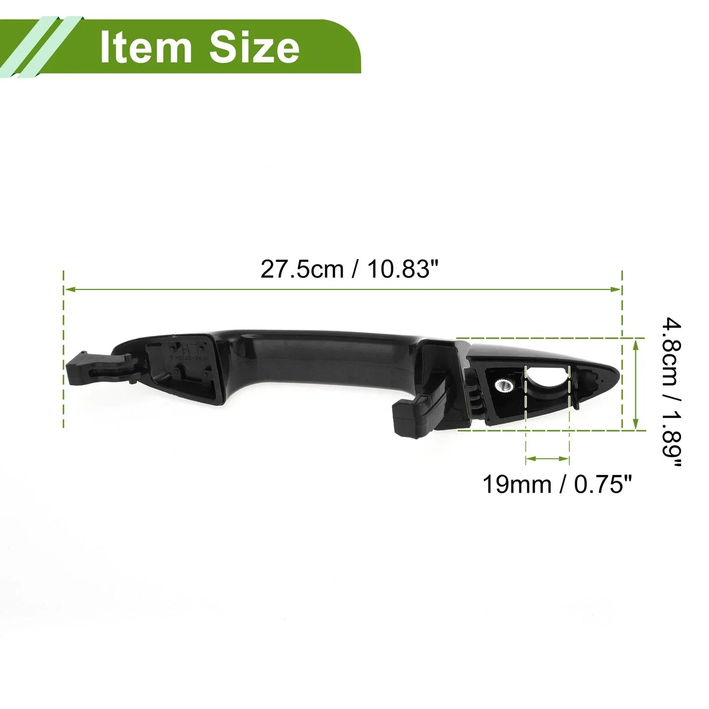 Exterior Door Handle for Hyundai Accent 2012-2017 Black Front Left