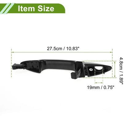 Exterior Door Handle for Hyundai Accent 2012-2017 Black Front Left