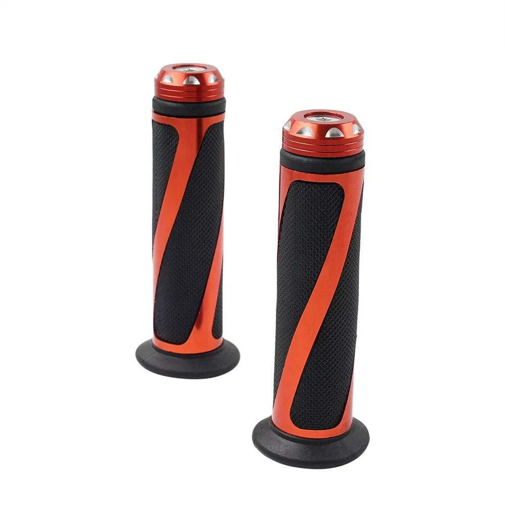 7/8" Orange Rubber Gel Hand Grips for Yamaha MX ATV Dirt Bike