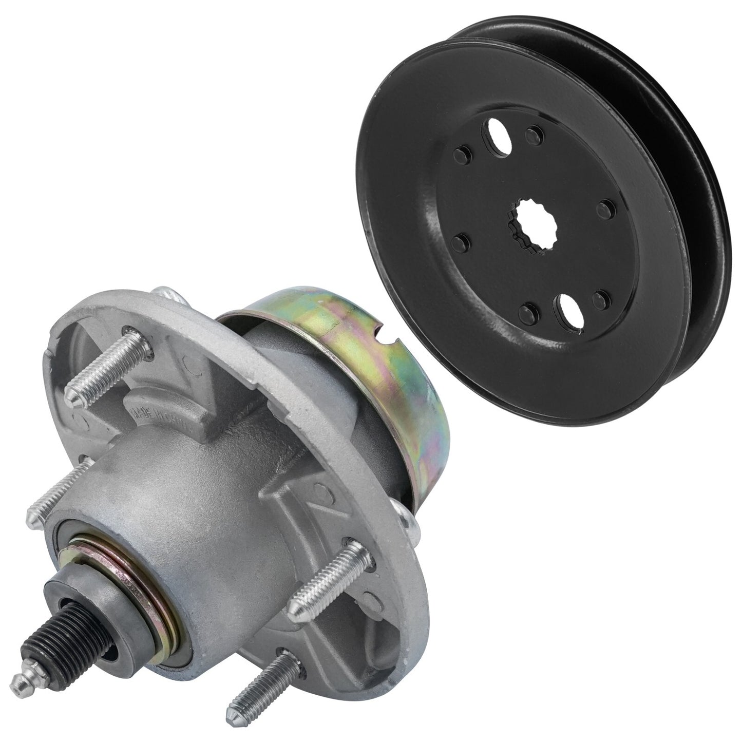 Deck Spindle Assembly with Pulley for John Deere X320 X324 X500 X520 48" (2004–2009)