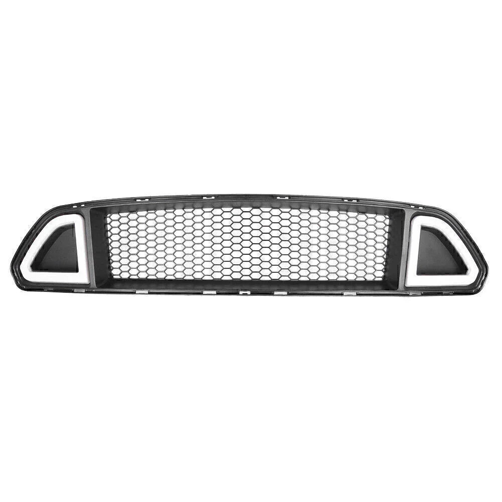 LED DRL Light Front Bumper Mesh Grill for Ford Mustang (2015-2017)