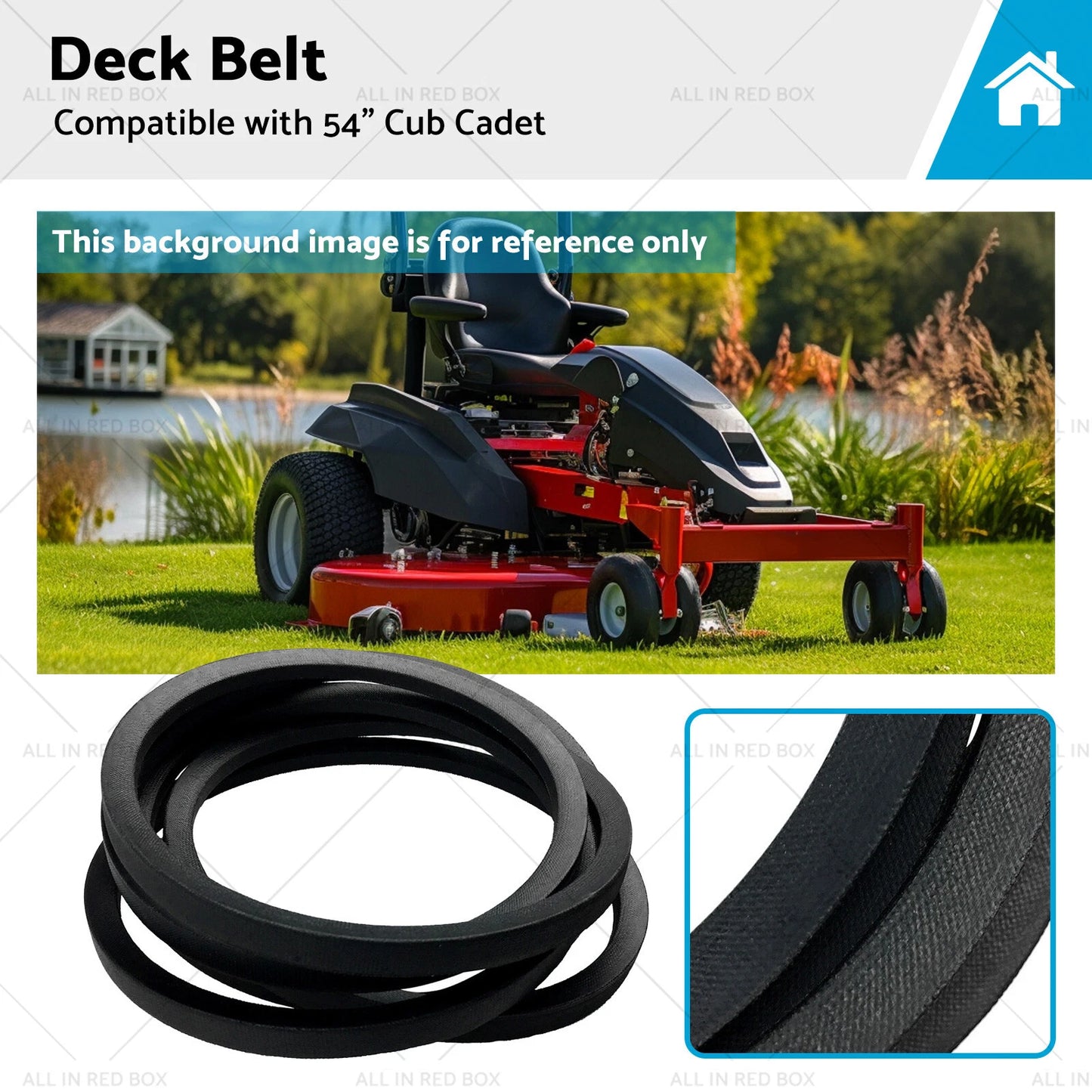 54" Deck Belt for Cub Cadet GT1554 LGT1054 SLT1554 SLTX1054