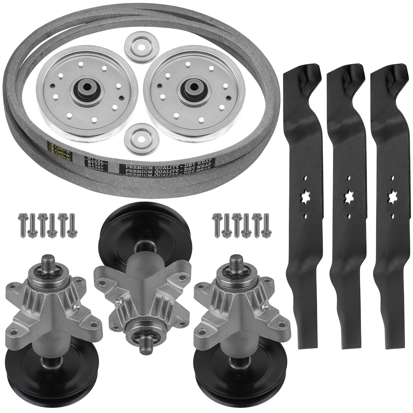 Deck Spindle Blade Pulley Belt Replacement for Cub Cadet GT1554 LGT1054 (54")