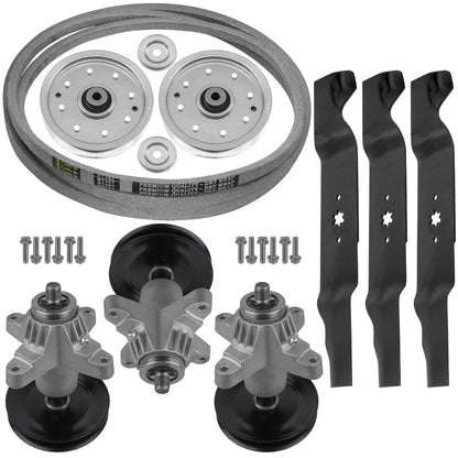 Deck Spindle Blade Pulley Belt Replacement for Cub Cadet GT1554 LGT1054 (54")