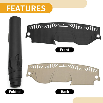 Dashboard Cover Mat for Mercedes-Benz C-Class 2011-2013 Black Carpet