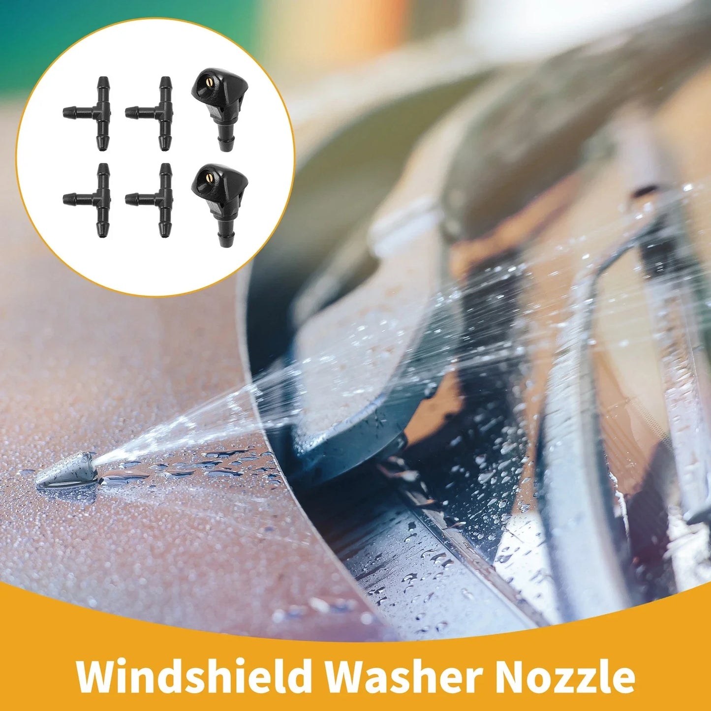Windshield Washer Nozzle Kit for Honda Civic MK6 MK7 (1992-2005)