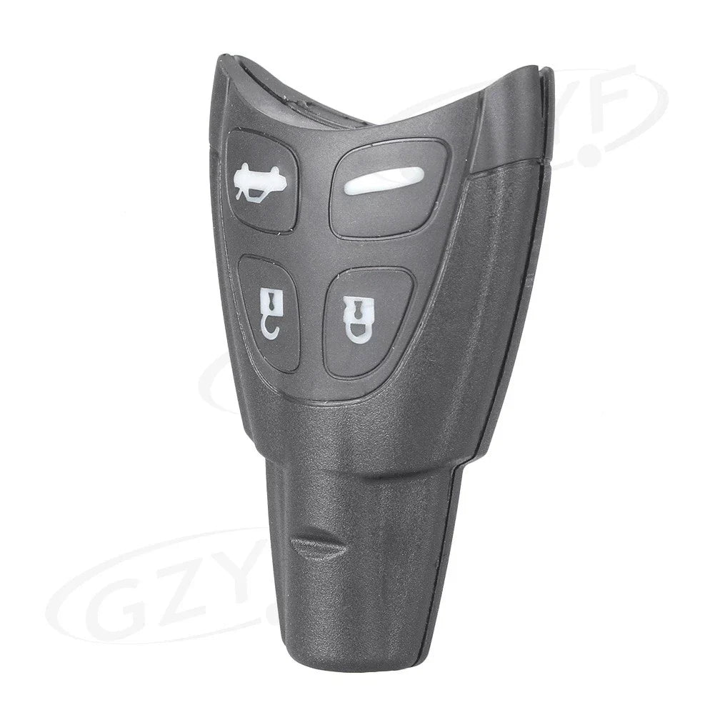 4 x Button Smart Key Fob Shell Cover for Saab 9-3 Sport (2003-2011) Black