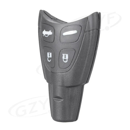4 x Button Smart Key Fob Shell Cover for Saab 9-3 Sport (2003-2011) Black