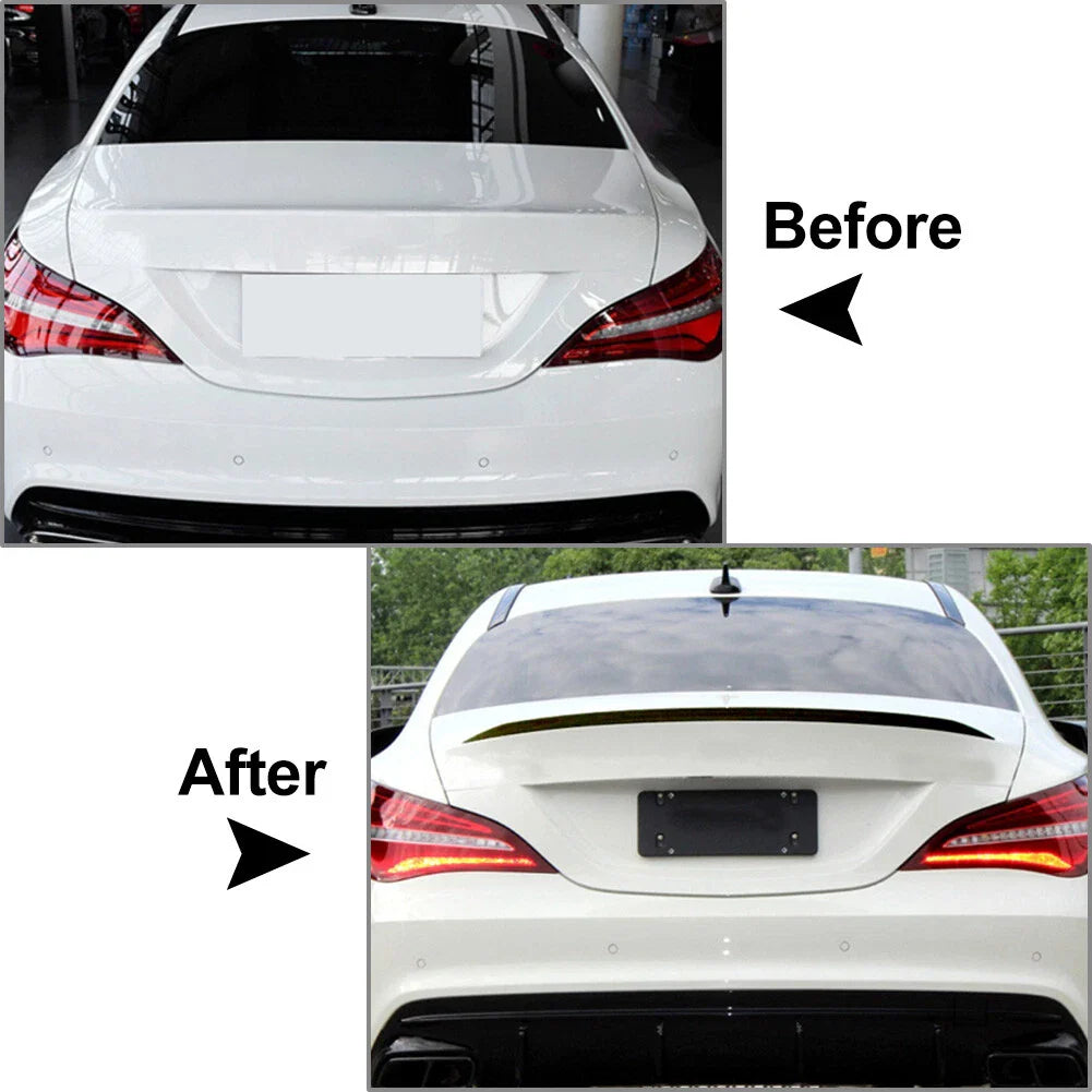 Rear Trunk Lid Wing Splitter Lip for Benz CLA Class C117 (2013-2019)