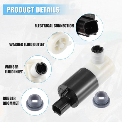 Windshield Washer Pump for Chrysler 300M, Dodge Intrepid (1998-2004)