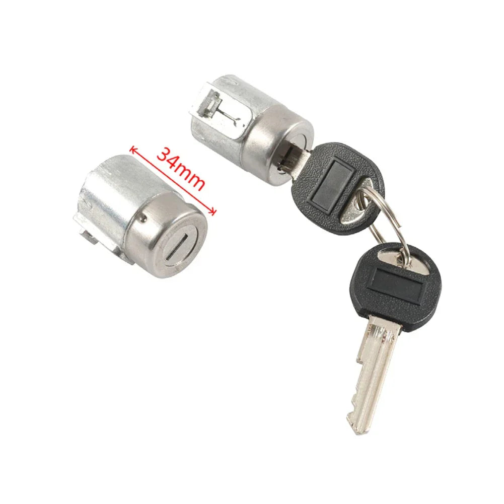 Door Lock Cylinder Kit with Keys for Chevy C1500 C2500 GMC Suburban Yukon (1992-1999)