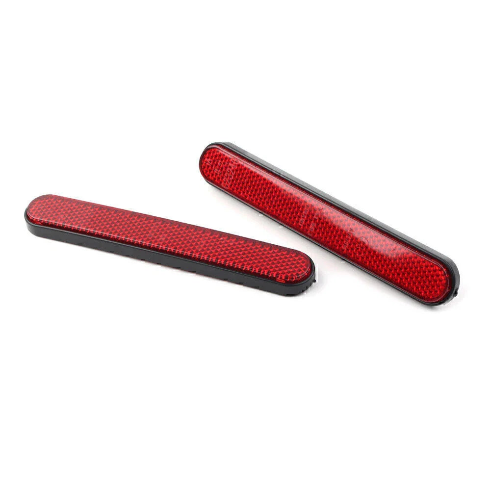 Red Rear Shock Absorber Reflector Strips for Harley Sportster 883 1200 (2004-2023)