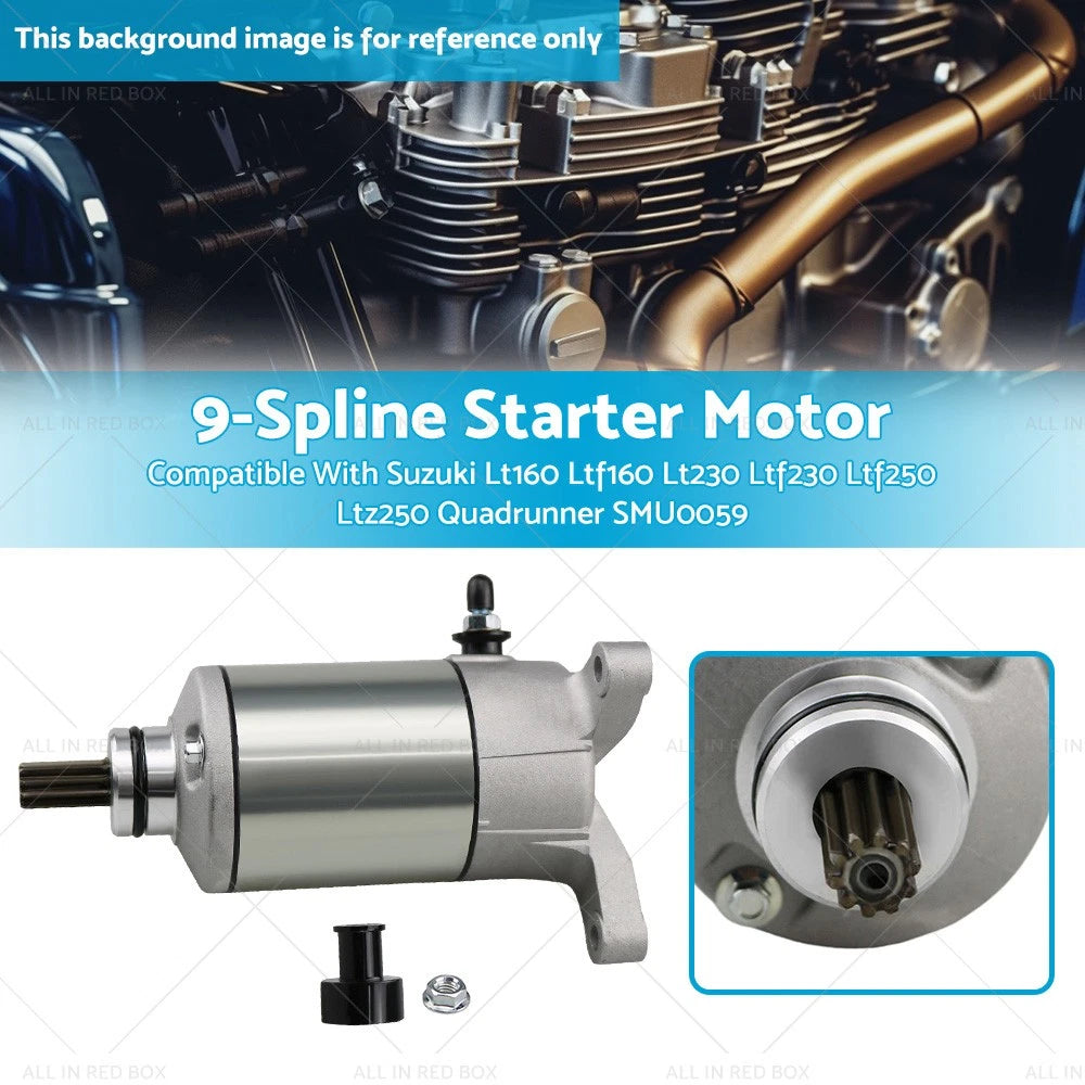Starter Motor for Suzuki LT160 LT230 LTF230 LTF250 LTZ250 Quadrunner
