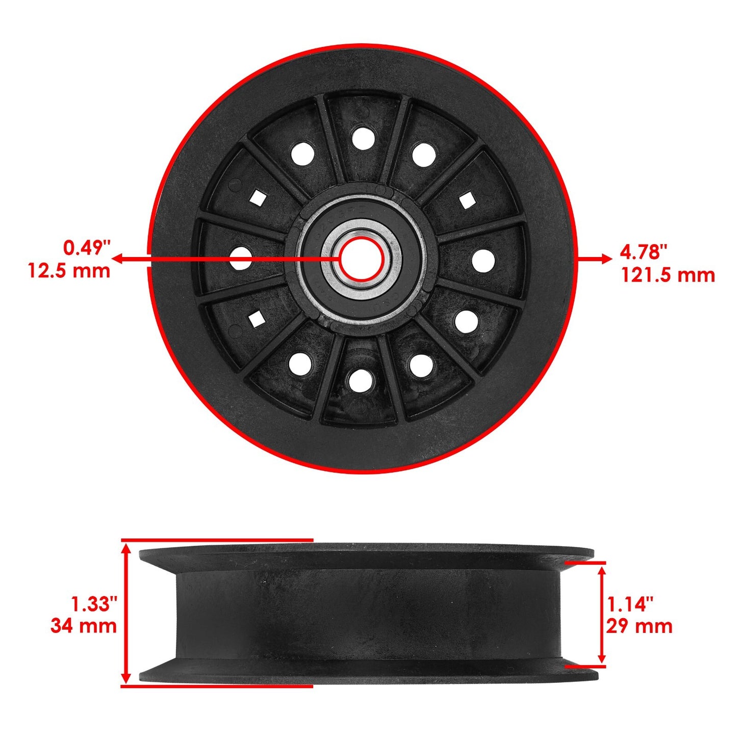 Deck Pulley 46in Replacement for Snapper CSLT23460 ELT2346AW (2000–2000)
