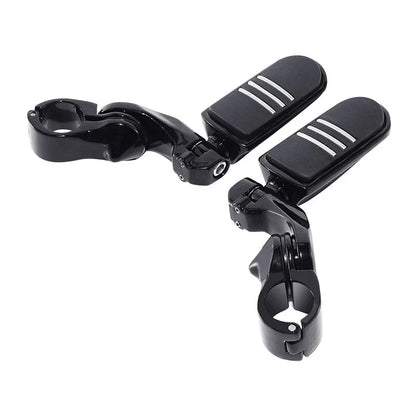 Black Highway Engine Guard Crash Bar Foot Pegs for Harley Road Glide (09-24)