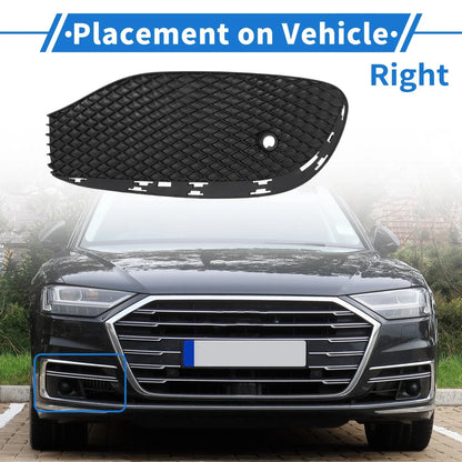 Front Right Fog Light Grill for Mercedes-Benz (2010-2015) Black 1 x Pc
