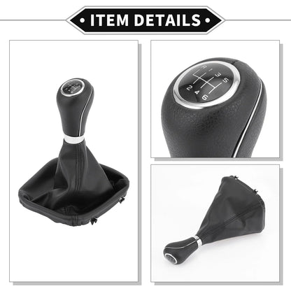 6 Speed Shift Knob & Boot Cover for Mercedes Benz W203 S203 (2004-2007)
