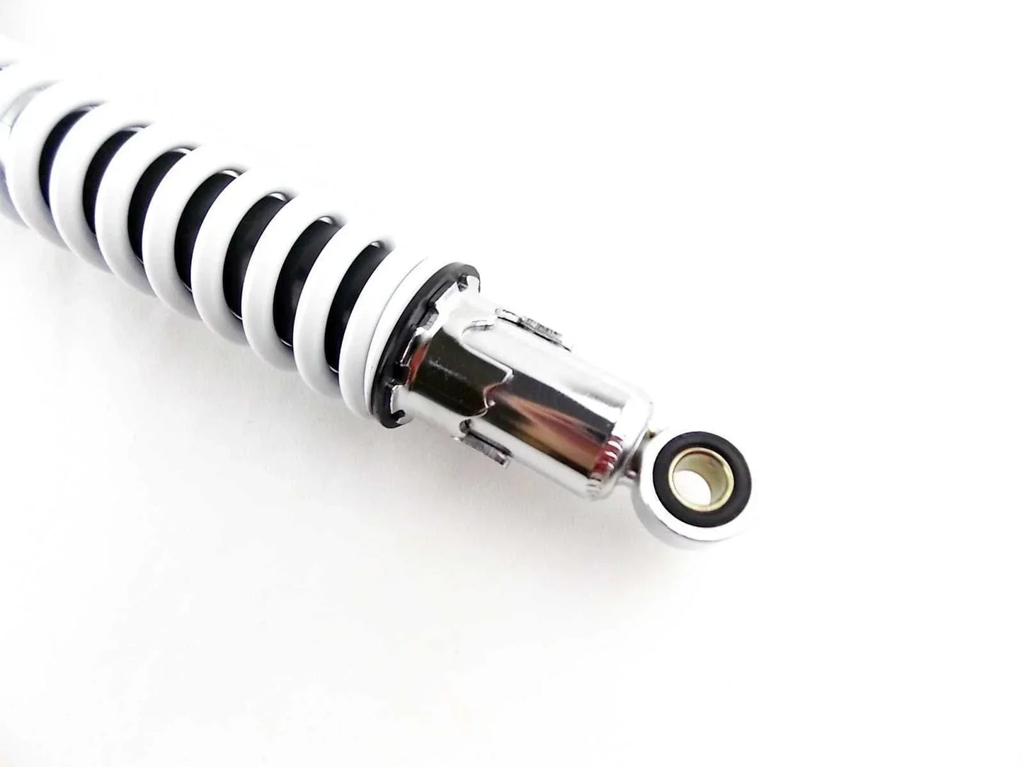 400mm White/Chrome Rear Shock Absorbers for Suzuki PE250
