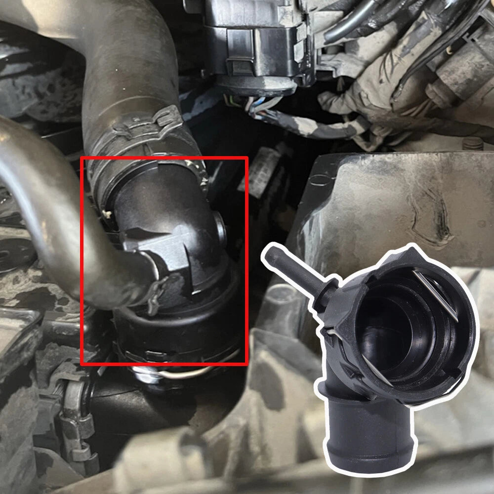 Coolant Hose Flange Upper Connector for VW Golf Mk5 Mk6 (2004–2013)
