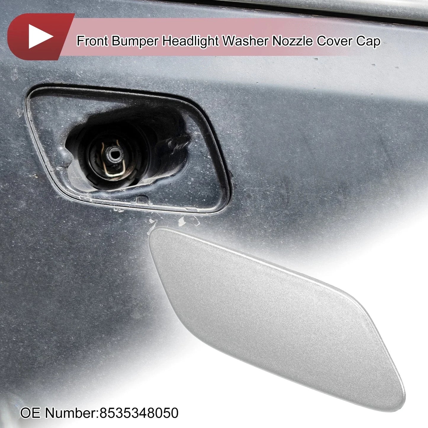 Front Right Washer Nozzle Cover for Lexus RX350 (2019-2022) - Silver Tone