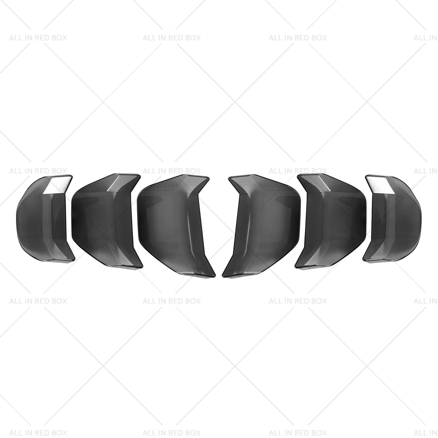 6 x Car Tail Light Lamp Cover Trim for Ford Mustang GT (2018-2022)