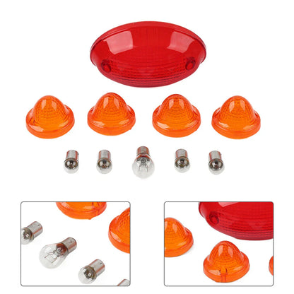 Turn Signal Covers Amber Tail Light Lens for T100 Scrambler Speedmaster (2001-2023)