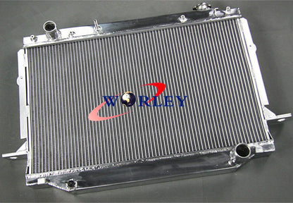 Aluminum Radiator & 2 Fans for Land Cruiser FJ80 FJ80R FZJ80 4.5L (1991-1998)
