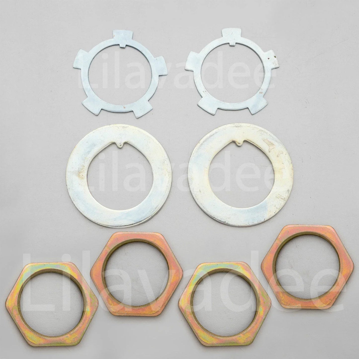 Front Lock Tab Nut Hub Kit for 88-97 Toyota Hilux LN106 LN107 LN111 LN130 4WD