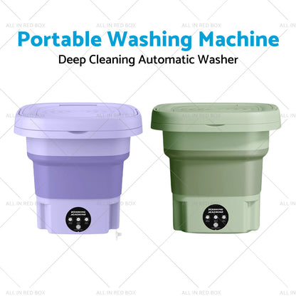Portable 8L Foldable Washing Machine 3 Modes Deep Cleaning 240V