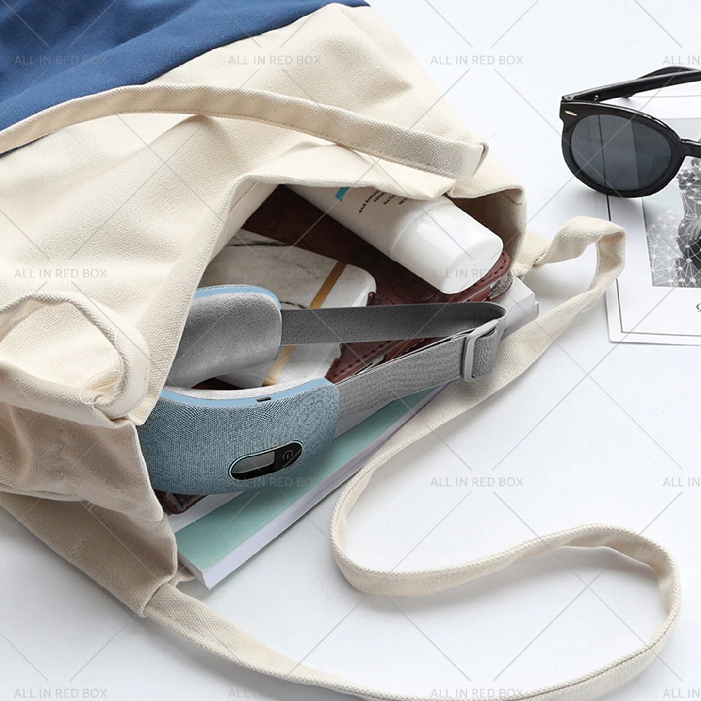 Smart Eye Massager with Heat, Vibration & Music Therapy for Tension Relief