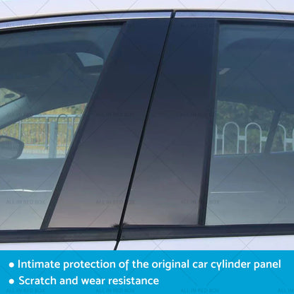 6 x Black Pillar Post Covers for Infiniti G37 G35 Sedan (2002-2013)
