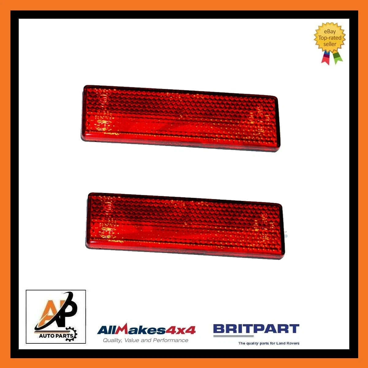 2X Rear Self Adhesive Reflector for Land Rover Defender (1983–2016)