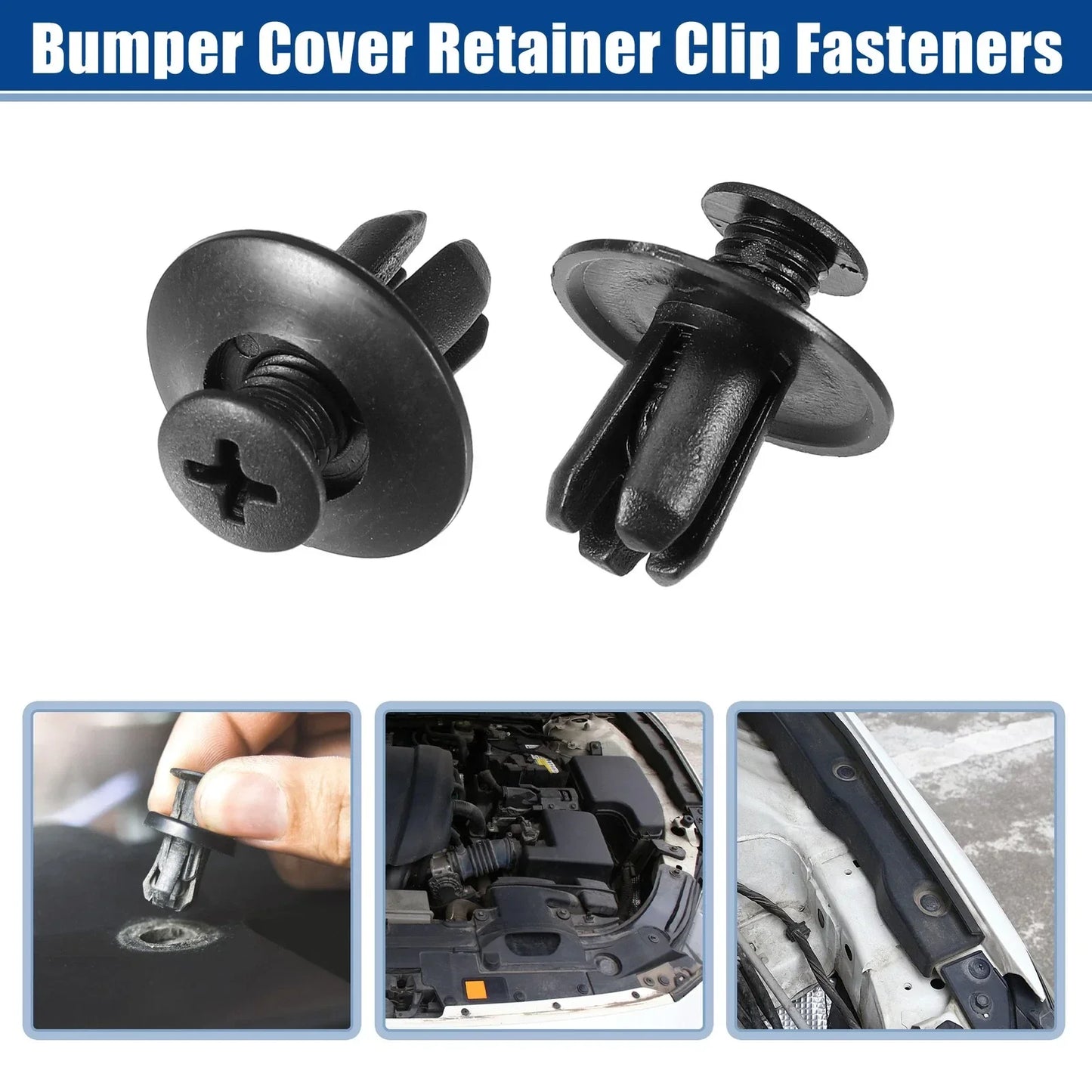 10 x Bumper Cover Retainer Clips for Hyundai Sonata (2011-2014)