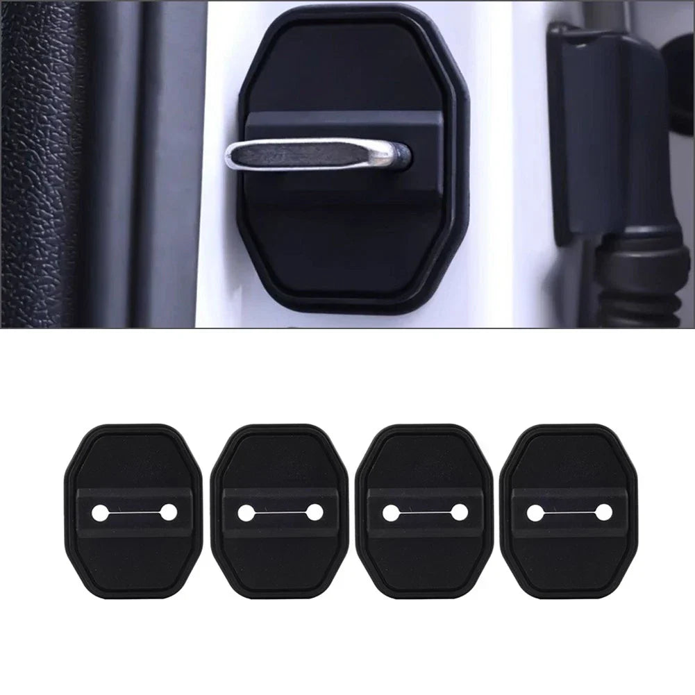 BLK Door Lock Protective Covers for BMW F40 F45 G20, Benz C Class, Maserati
