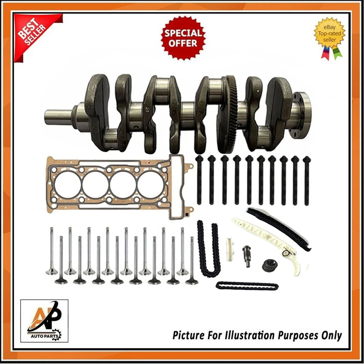 Crankshaft Rebuild Kit Heavy Duty for Mercedes Benz M264 2.0L (2019–2024)