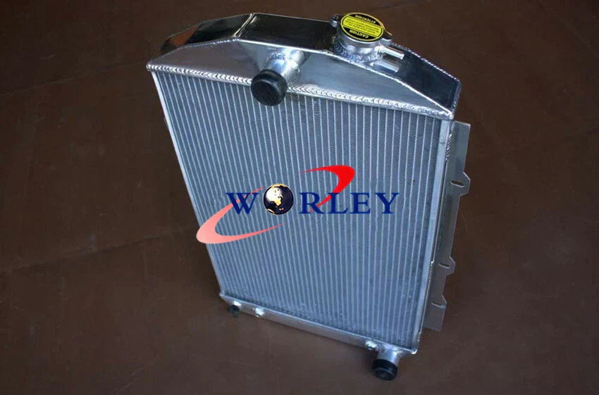 5 Row Aluminum Radiator + Fan for Chevy 350 V8 Hot/Street Rod (1938)