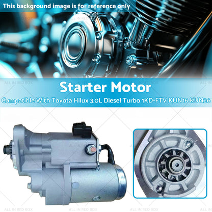 Starter Motor for Toyota Hilux 3.0L Diesel Turbo (2005-2015)