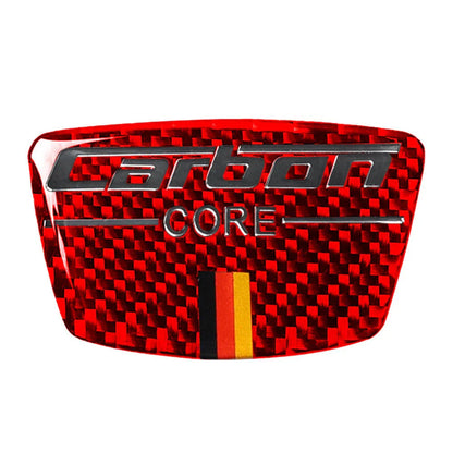 Carbon Fiber Red Universal Car Core Emblem B Column Trim for Vehicle