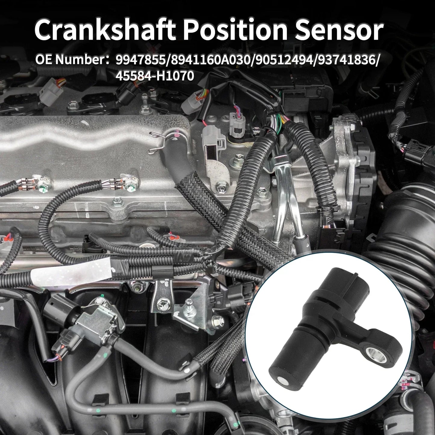 Crankshaft Position Sensor for HYUNDAI Terracan 2.5TD (2001-2006) 1 x Pc