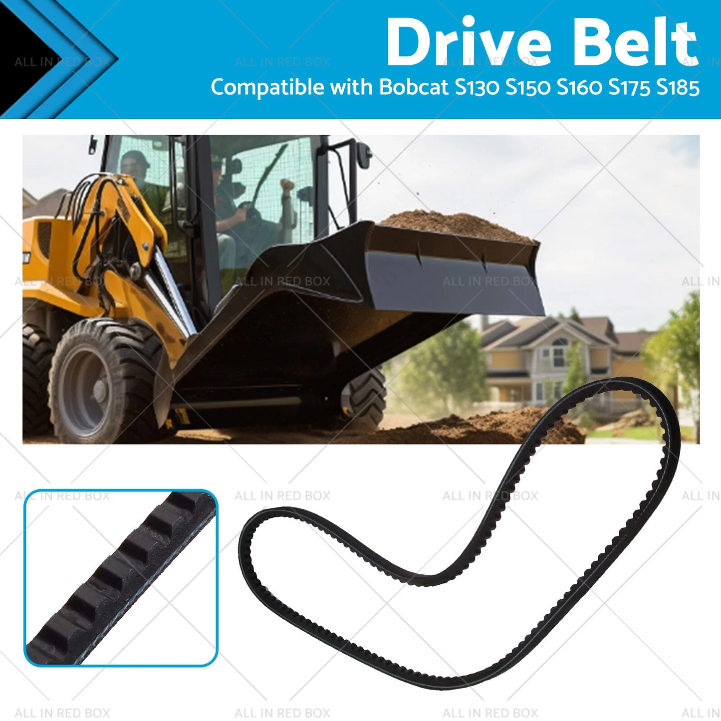 Alternator Drive Belt for Bobcat S130 S150 S160 S175 S185 S205 S450 S510