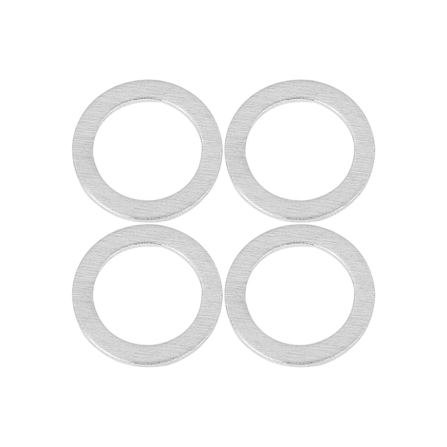 10 x M14 Silver Tone Oil Drain Plug Gaskets for Hyundai (21513-23001)