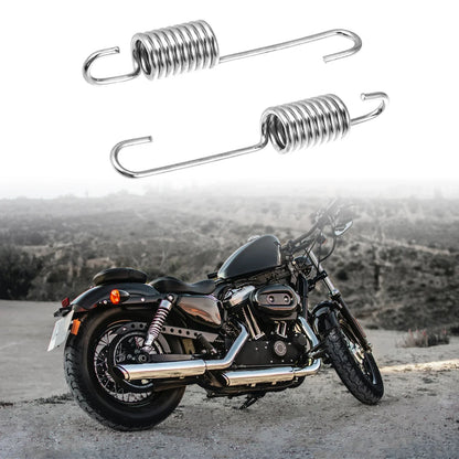 4 x 8.5cm Silver Tone Motorcycle Brake Pedal Return Springs for Honda
