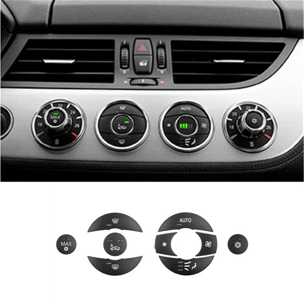 9 Pcs Black AC Control Switch Buttons for BMW Z4 (2009-2016)