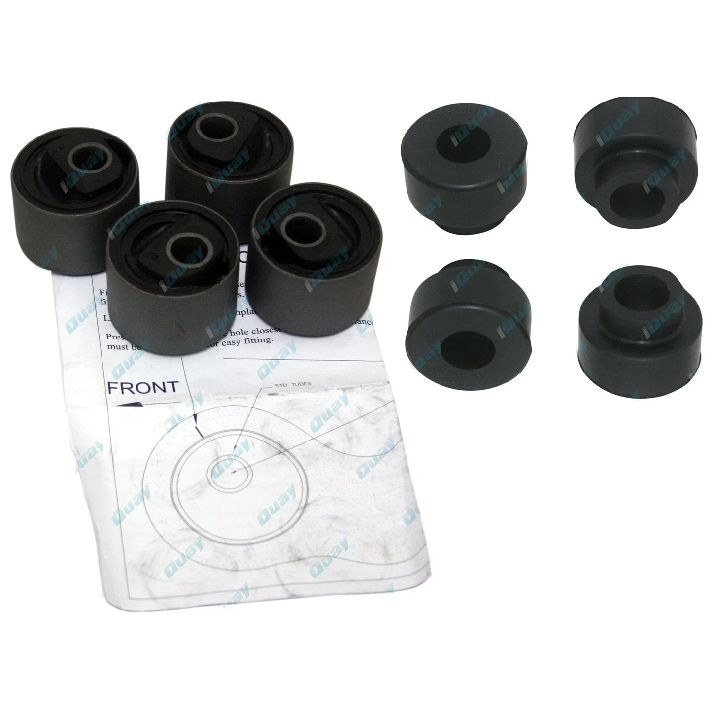 Front Radius Arm Castor Correction RUBBER Bush Kit for Patrol GQ Y60 GU GR Y61