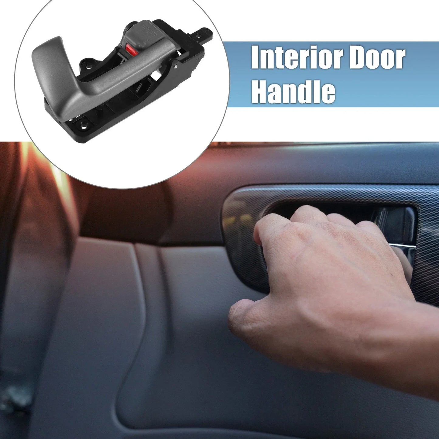 Front Rear Left Interior Door Handle for Hyundai Santa Fe (2007-2012)