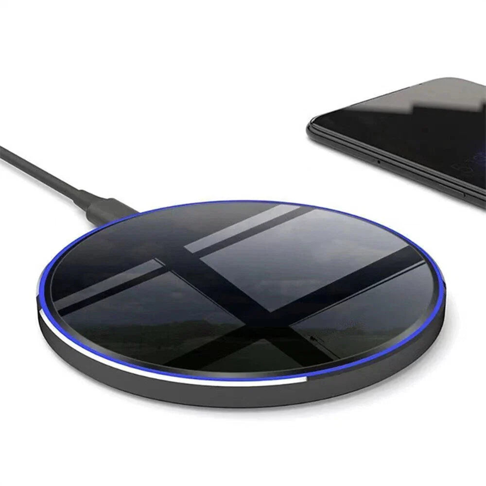 15W Wireless Fast Charger Pad Dock for iPhone Samsung Huawei